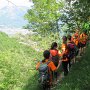 si prosegue in discesa, ora con una bella vista