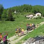 in cammino verso il rifugio Cometti