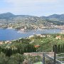 bellissimo panorama su rapallo dal piazzale della chiesa