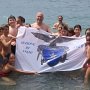 La bandiera del CAI sventola anche in acqua