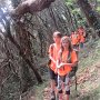 Finalmenteci infiliamo in un bel sentiero nel bosco
